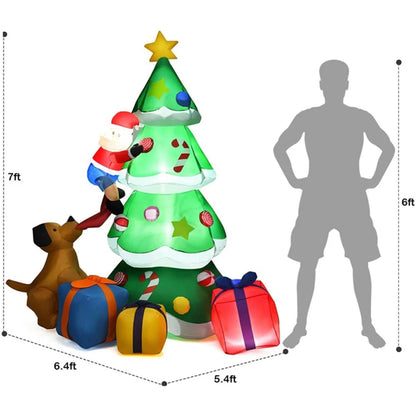 Christmas Inflatable Decoration – Glowing Snowman, Penguins & Santa Claus with Built-in LED for Indoor and Outdoor Xmas Party Yard
