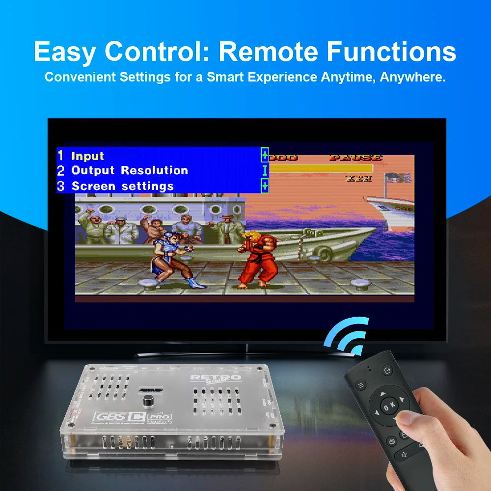 RetroScaler GBSC Pro – SCART/RGBS/YPbPr/VGA to HDMI Video Audio Converter for Retro Consoles
