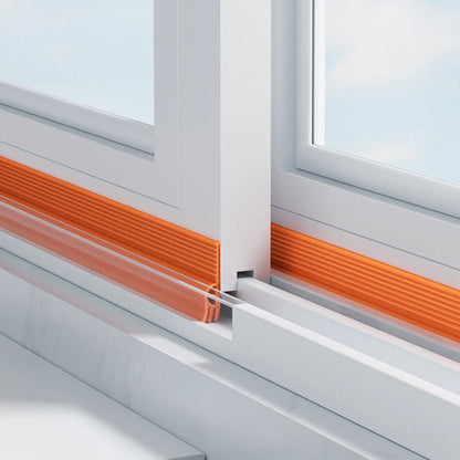 Self-Adhesive TPE Window Sealing Strip Tape – Flexible Triple Soundproof Insulation for Sliding Windows, Wind & Cold Protection