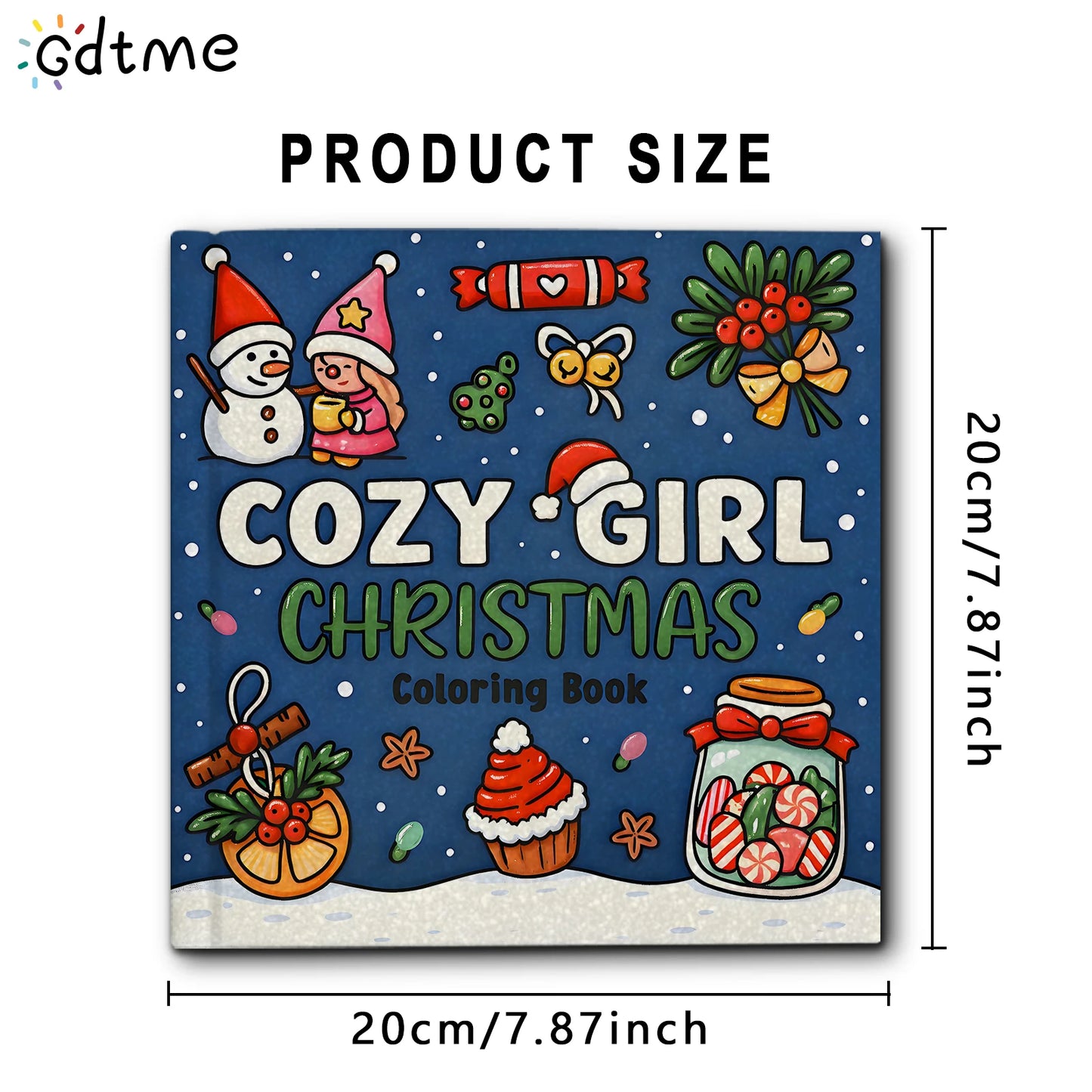 COZY GIRL Christmas Coloring Book – Montessori Educational Drawing & Graffiti Toy for Kids, Perfect Holiday Gift