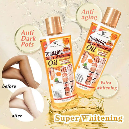 Turmeric Essential Oil 200ml — Moisturizing Facial & Body Massage Oil, Aromatherapy, Brightening & Smoothing Skincare