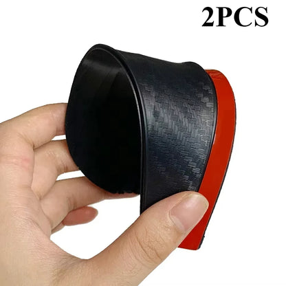 2/4PCS Carbon Fiber Rearview Mirror Rain Shield - Flexible Side Mirror Rain Cover & Protector for Cars