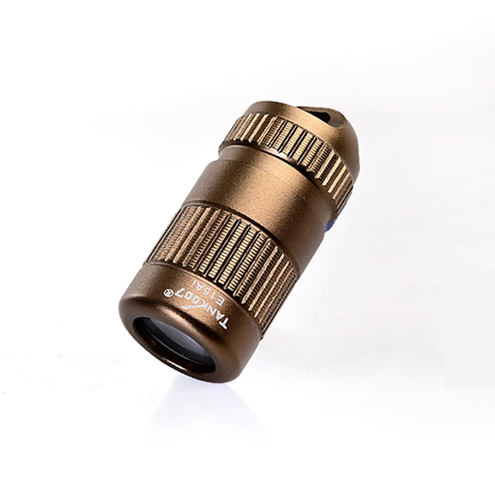 Tank007 E15 Pocket LED Flashlight Keychain – Portable High-Power White Light for Outdoor, Hiking & Emergency