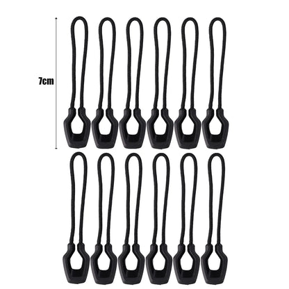 6/12PCS Zipper Pullers — Convenient Zipper Extensions for Jackets, Backpacks, Tents & Knapsack Accessories
