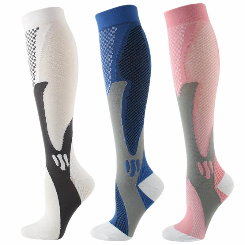 3 Pairs Compression Socks 30 mmHg — S-XXL Medical Socks for Edema, Diabetes & Varicose Veins