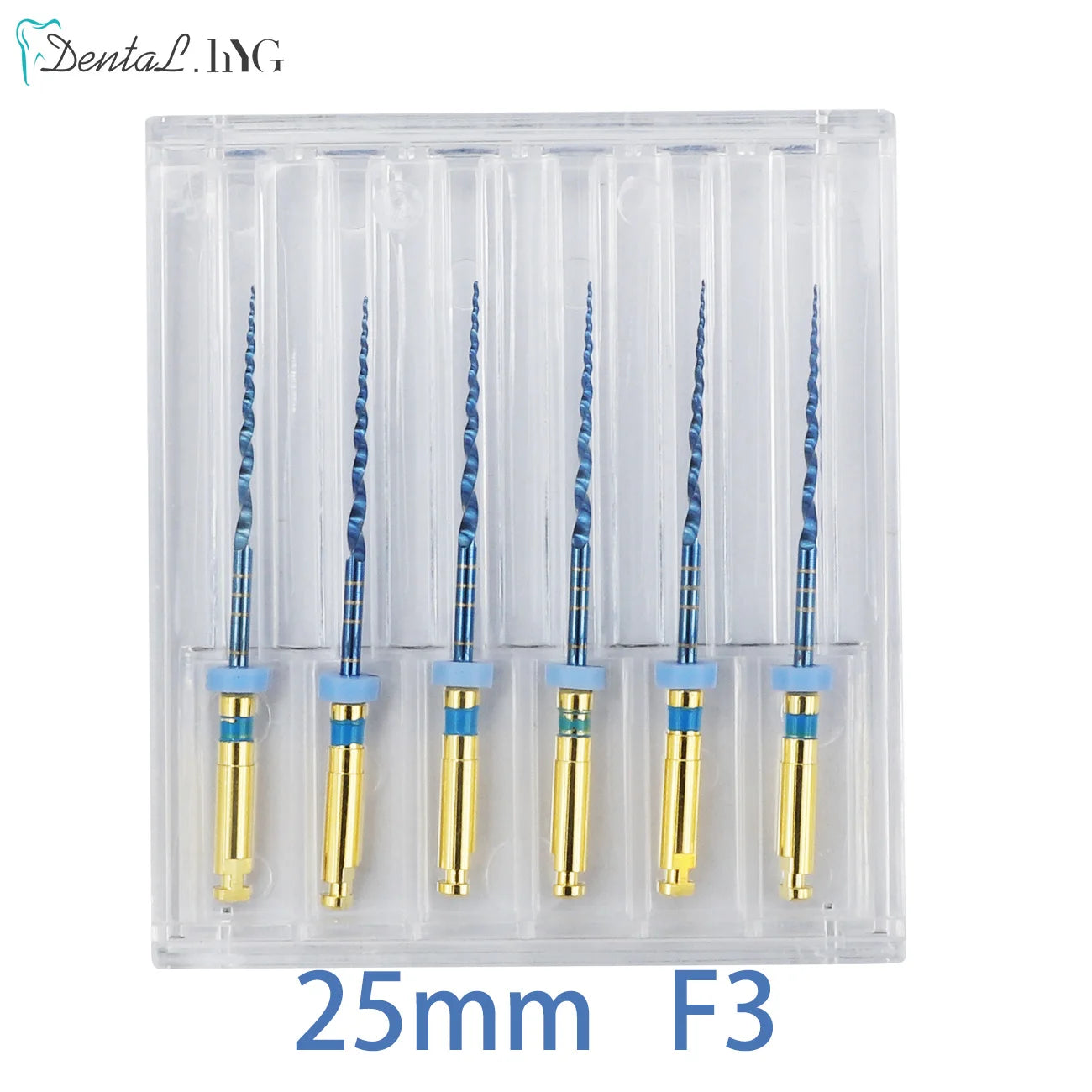 Dental SX-F3 Blue Nitinol Rotary Files – Universal Endodontic Engine Tool for Root Canal Treatment