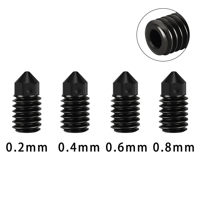 Bambu Lab A1 Mini Hotend Kit – 0.2/0.4/0.6/0.8MM Replaceable Nozzle for A1/A1 Mini 3D Printer Assembly