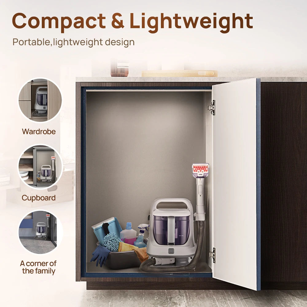 Portable Carpet & Upholstery Cleaner - Multi-Purpose Deep Cleaning Machine for Home