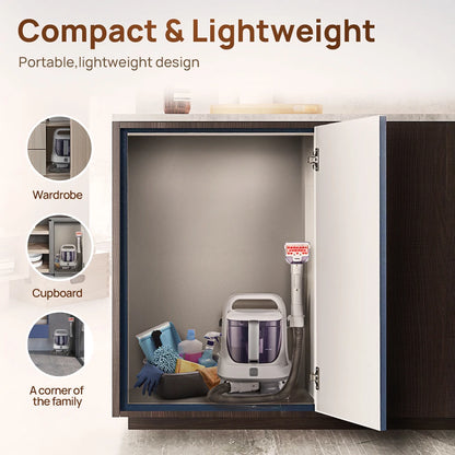 Portable Carpet & Upholstery Cleaner - Multi-Purpose Deep Cleaning Machine for Home