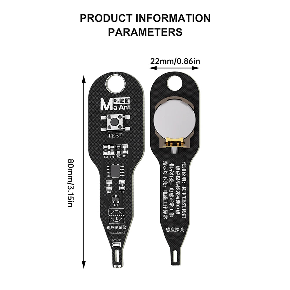 M093 Inductance Tester – Motherboard Coil & Inductor Detector Repair Tool for Quick Electromagnetic Fault Checking on PC Boards