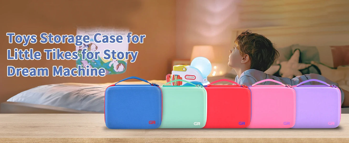 Protective Storage Case for Little Tikes Story Dream Machine Books Starter Set — Kids Toy Organizer