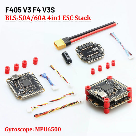 F405 V3 Flight Controller 2–6S + BLS 50A/60A 4-in-1 ESC Stack — BetaFlight/INAV for FPV Drones