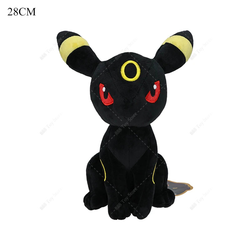 31cm Pokémon Plush – Shiny Umbreon Soft Stuffed Anime Doll | Eevee, Sylveon, Vaporeon, Flareon Collectible Toy