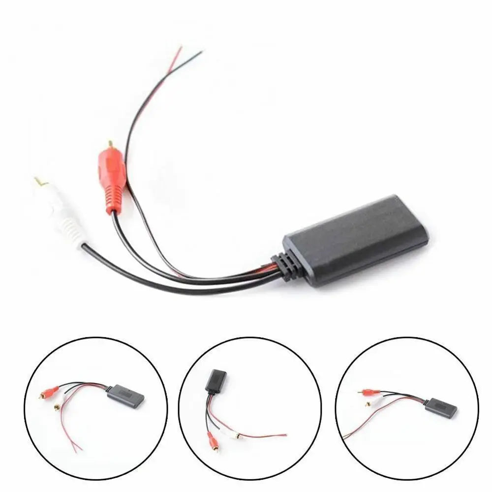 Universal Wireless Bluetooth Music Receiver with 2 RCA Cable - AUX Bluetooth Module Replacement for Seamless Audio Streaming