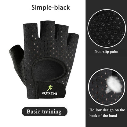 Gym Fitness Gloves – Half Finger Weight Lifting & Training Gloves for Men & Women, Workout Hand Protection