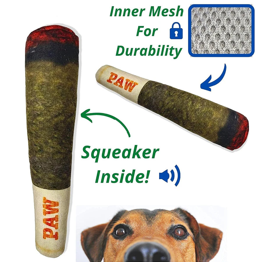 Plush Squeaky Dog Toy - Cute Stuffed Pet Gift for Small, Medium & Large Dogs