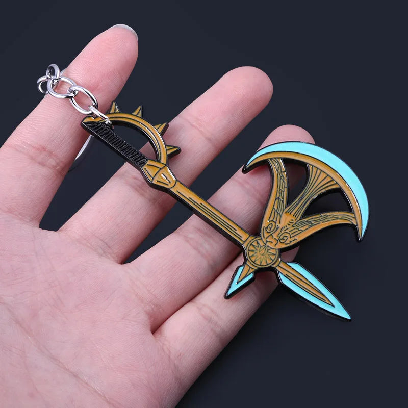 Seven Deadly Sins Anime Keychain - Meliodas & Hawk Pendant Key Ring Jewelry Souvenir for Fans