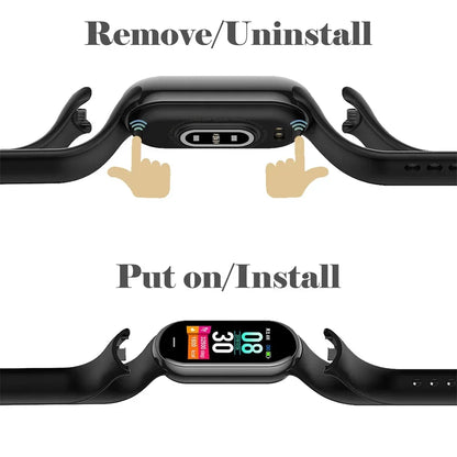 Waterproof Silicone Sport Strap for Xiaomi Mi Band 9/8/NFC – Replacement Smart Bracelet Accessory