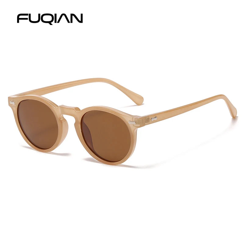 Retro Round Polarized Sunglasses – Vintage Fashion Shades for Men & Women, Driving Eyeglasses
