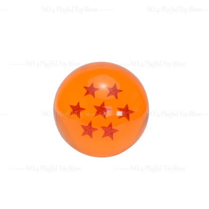 7.6cm Dragon Ball Anime Figure — 1-7 Star Orange Resin Crystal Globe, Large Desktop Ornament, Toy Collection Gift