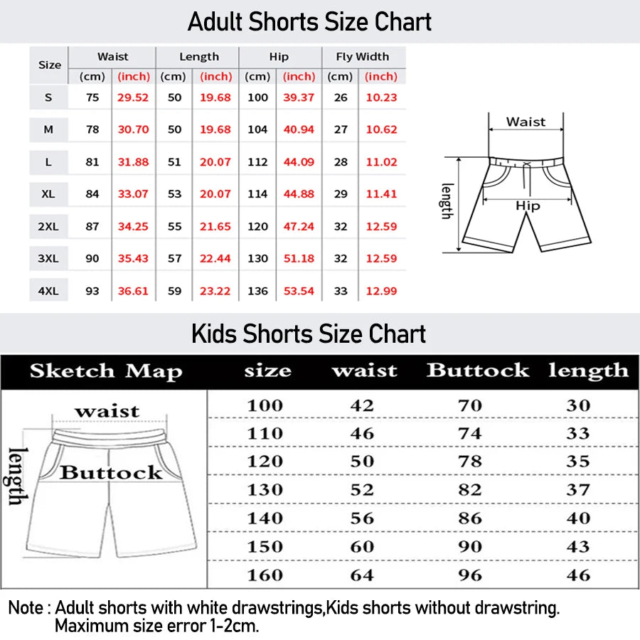 SpongeBob Ice Bar Athletic Shorts - Family Summer Quick-Dry Lightweight Beach & Casual Shorts