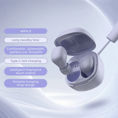 MINISO Bluetooth 6.0 Earbuds - Ergonomic HiFi Stereo Gaming Earphones with Microphone