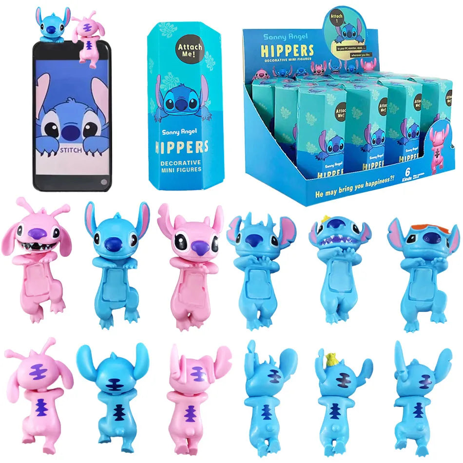 Stitch Lie Prone Series Toy Box — Cute Car Phone Decoration & Sonni Angel Gift for Kids' Birthday