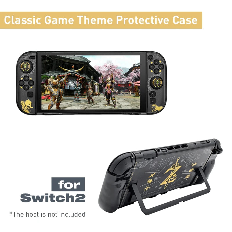 Hard Shell Protective Case for NS Switch 2 — Dockable Thin Cover Skin Game Console Accessory