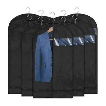 Waterproof Dustproof Clothing Covers: Hanging Garment Bags for Coat, Suit, Dress - Closet Organizer Protector