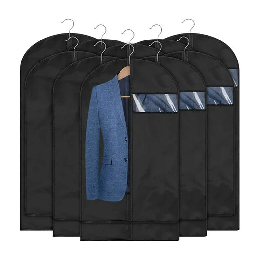 Waterproof Dustproof Clothing Covers: Hanging Garment Bags for Coat, Suit, Dress - Closet Organizer Protector