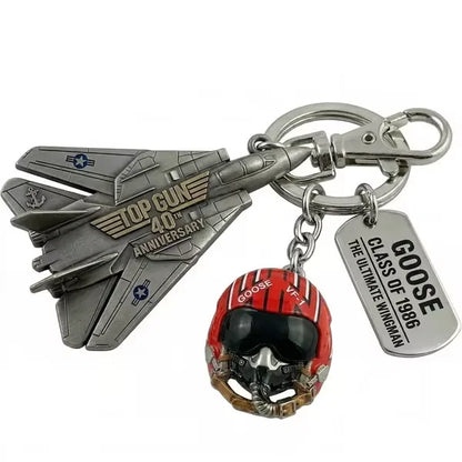 40th Anniversary Pilot Duck Keychain - 2026 Movie Fan Collectible Cosplay Figurine Gift