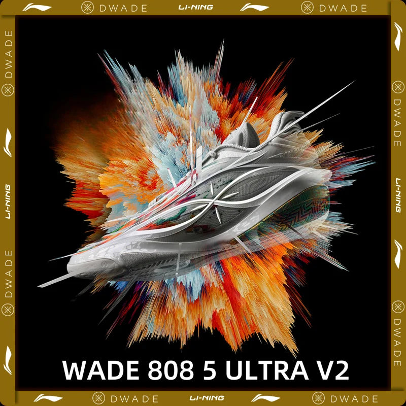 Li-Ning WADE 808 5 ULTRA V2 Basketball Shoes - SUPER BOOM Cushion Professional Competition Sneakers