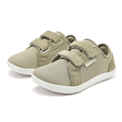 HOBIBEAR Kids Barefoot Sneakers – Lightweight Breathable Mesh Shoes with Hook & Loop, Wide Toe for Toddlers & Kids