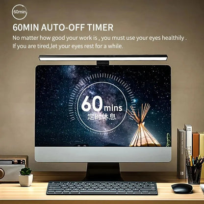 LED Monitor Light Bar Desk Lamp – 33cm & 50cm USB-Powered Dimmable Screen Light for Office & Reading