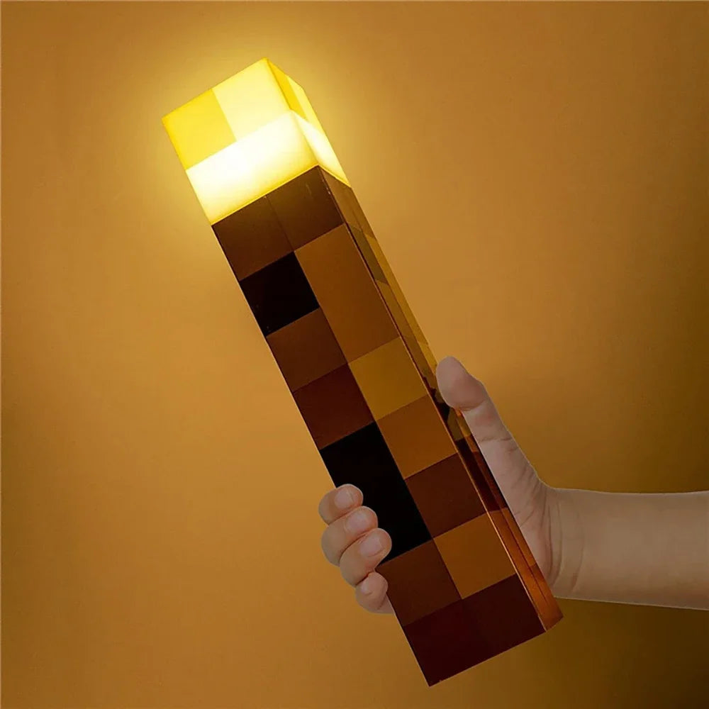 Brownstone Torch LED Night Light – USB Rechargeable Table Lamp for Game Room, Kids, and Festival Decor Gifts