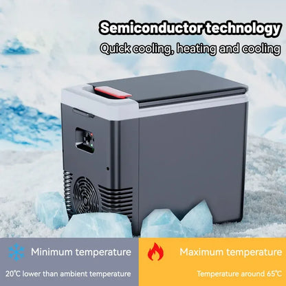 10L Portable Refrigerator - 12V Car & 220V Home Electric Cooler and Warmer Freezer
