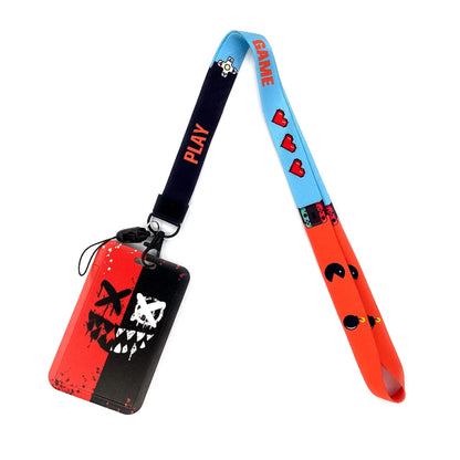 Vintage Tape ID Card Holder with Hanging Rope – Mobile Phone & Chest Card Lanyard