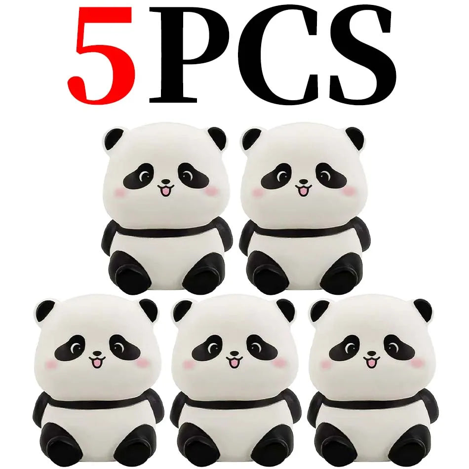 Panda LED Night Light - Cute Plastic Bedside Lamp for Kids, Bedroom & Living Room Decor