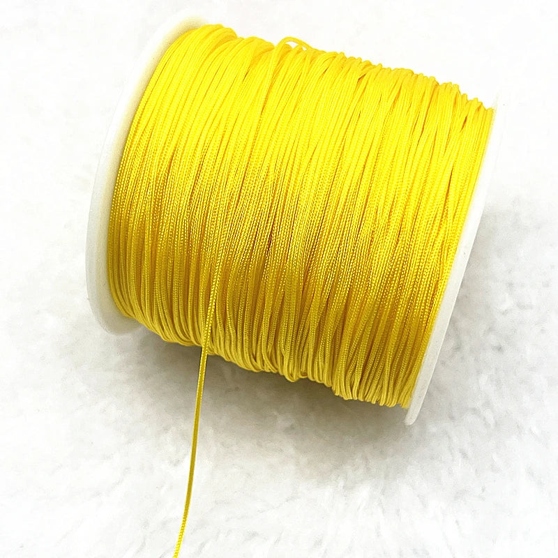 Nylon Macrame Cord Thread (0.4–1.5mm) – Braided DIY Bracelet, Beading & Tassel String