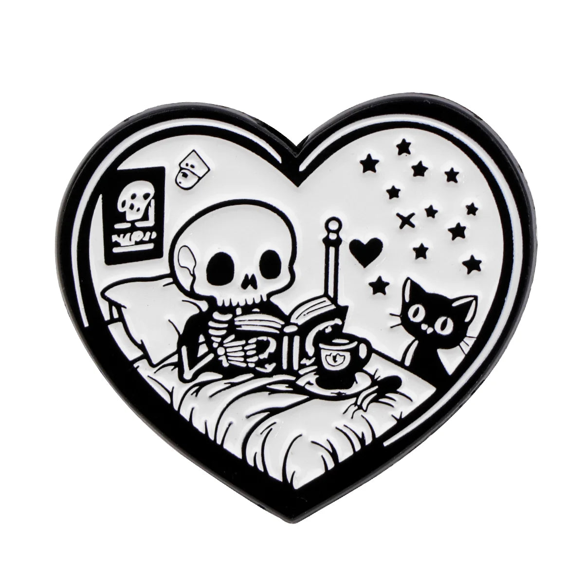 Cute Black Cat Enamel Pin – Animal Brooch Lapel Pin for Backpack, Clothing, Witch Jewelry & Halloween Gifts