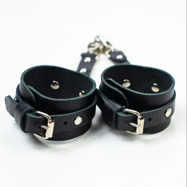 Gothic Leather Thigh Garter Harness – Adjustable Women's Leg Straps for Alternative Fashion & Lingerie Accessories