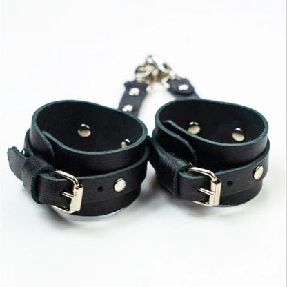Gothic Leather Thigh Garter Harness – Adjustable Women's Leg Straps for Alternative Fashion & Lingerie Accessories