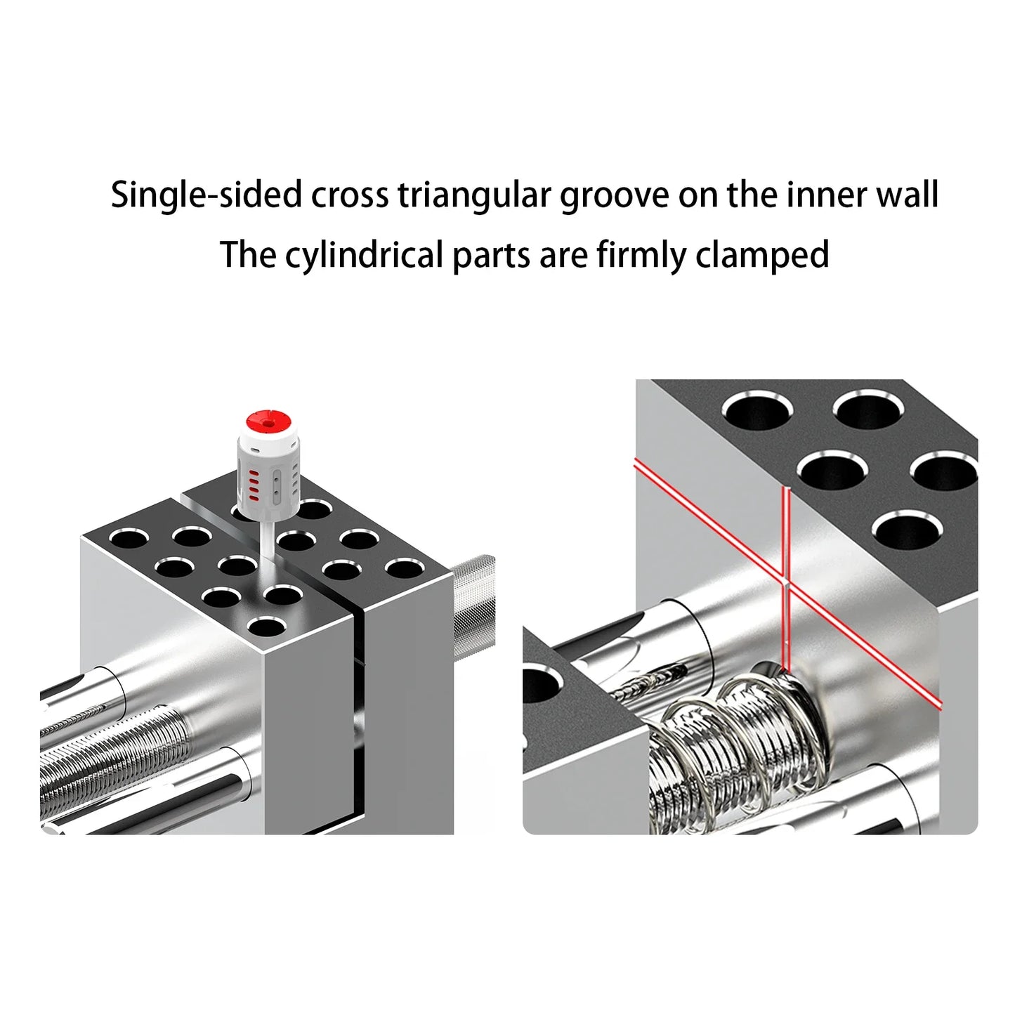 MAZHA T0010 Mini Table Vise - 2-in-1 Adjustable Precision Clamp for Modeling Hobby DIY Projects
