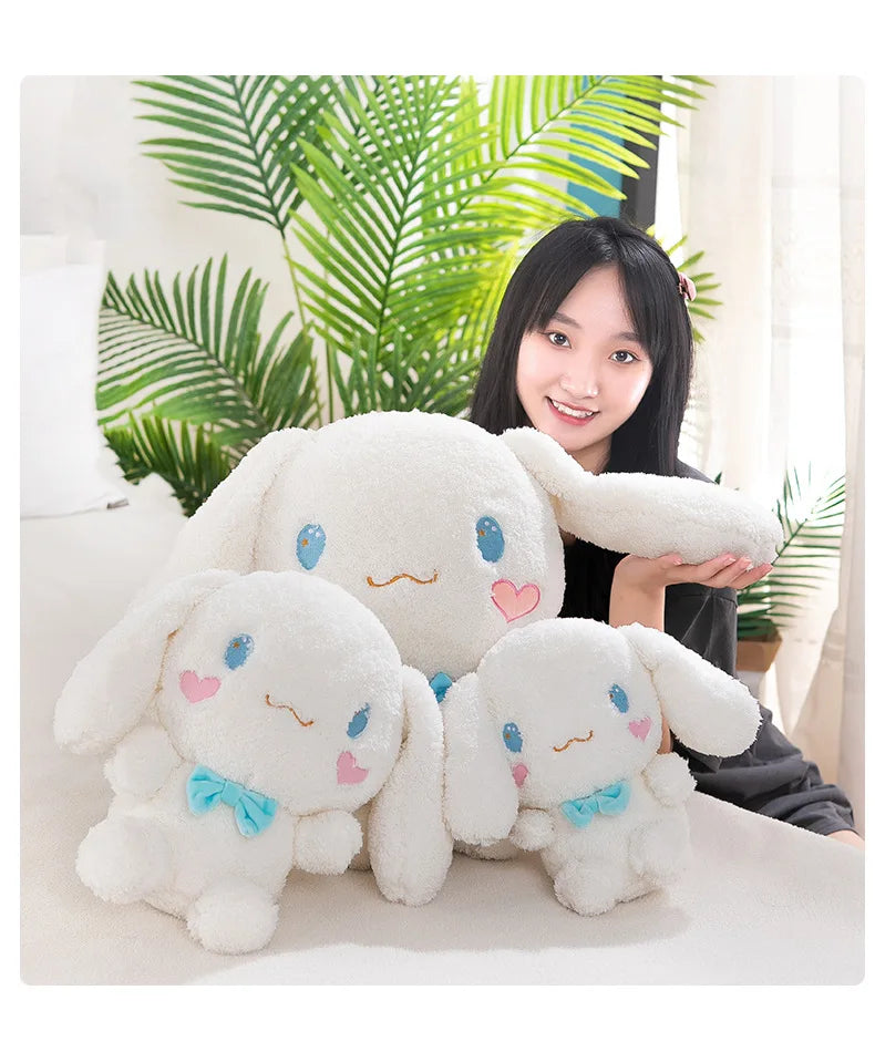 Sanrio Kawaii Cinnamon Roll Plush – Super Soft Large PP Cotton Pillow for Kids, Baby Sleep & Birthday Gift