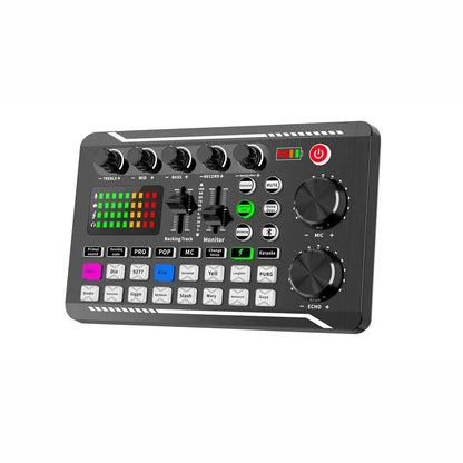 Live Sound Card Audio Interface with DJ Mixer Effects & Voice Changer – Bluetooth Mixer for Live Streaming & Singing