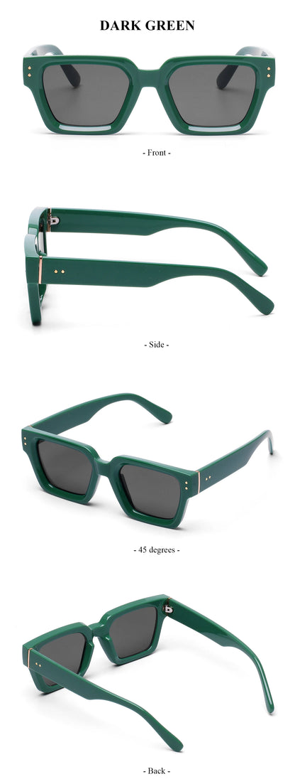 Ruiao 2024 Luxury Premium Designer Sunglasses – Black Square Shades for Men & Women