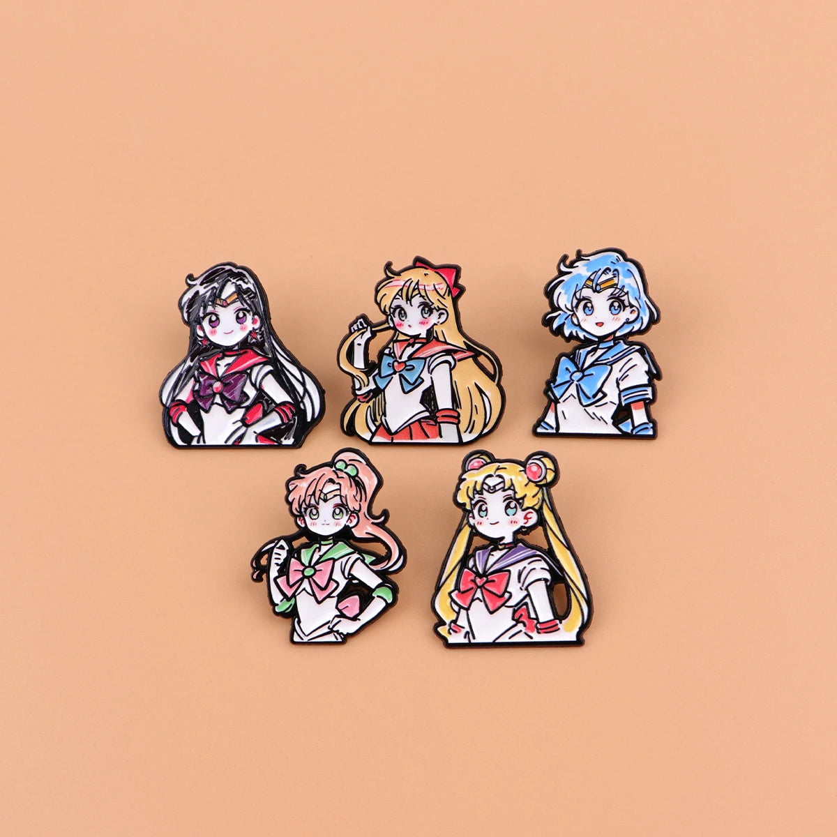 Cute Anime Enamel Pins for Girls – Manga Cartoon Brooches for Backpack, Hat & Cosplay Gifts