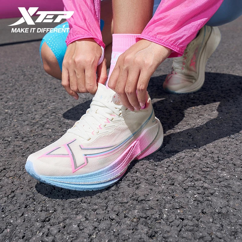 Xtep Shyft 1.0 Women’s Running Shoes - Breathable Cushioned Sneakers with Shock Absorption & Stability