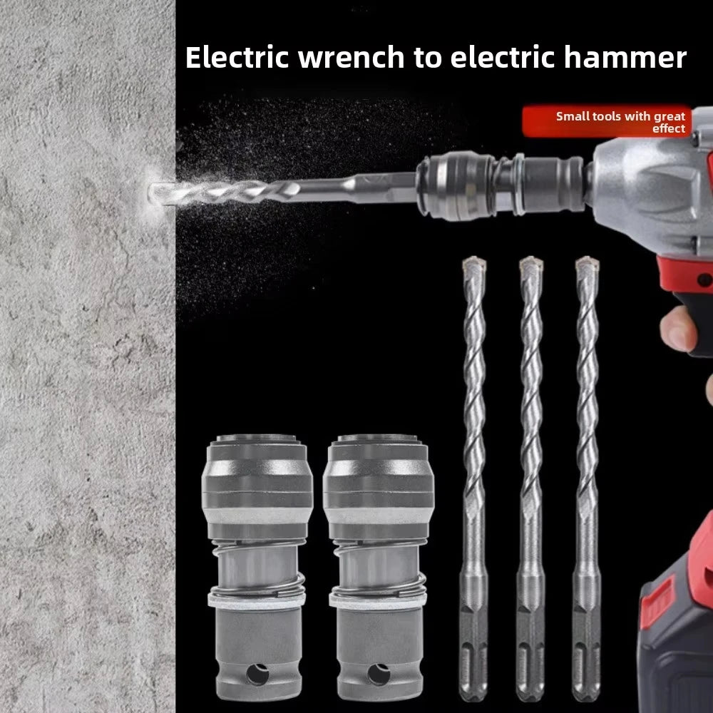 High Power Electric Hammer Conversion Adapter – Lightweight Square Interface Converter Tool for Impact Drill & Construction Use