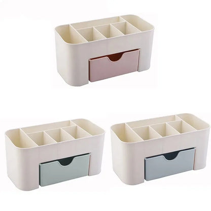 Nail Art Plastic Organizer Container – Gel Polish Remover, Cleaning Cotton Pad & Swab Storage Case – Decoration Accessories Tool